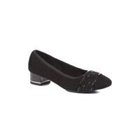 Pavers Women's Block Heeled Court Shoes in Black | Size: 7 Pavers Black 7