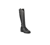 Pavers Women's Block-Heeled Slip-On Long Boots in Black | Size: 4