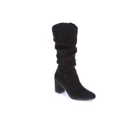 Pavers Women's Block-Heeled Smart Long Boots in Black | Size: 7