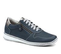 Pavers Women's Breathable Lace-Up Trainers in Navy - Shoes with Supportive Insole & Metallic Accents - Ladies Sports Footwear - Size UK 5 / EU 38