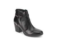 Pavers Women's Breathable Leather Ankle Boots in Black | Size: 5 Pavers Black 5