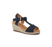 Pavers Casual Buckled Espadrilles - Navy Size 5