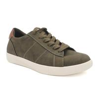 Pavers Womens Casual Lace Up Platform Trainers Olive Size 6