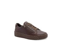 Pavers Womens Casual Leather Trainers Dark Brown Size 6