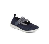 Pavers Women's Casual Trainer Pumps in Navy - Wide Fit Shoes with Sparkling Design - Adjustable Touch Fasten Ladies Footwear - Size UK 7 / EU 40