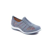 Pavers Women’s Zip-Up Trainers in Blue Multi - Footwear with Breathable Mesh Upper - Ladies Versatile Shoes for Everyday Wear - Size 6 UK/EU 39
