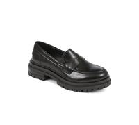 Pavers Women's Chunky Loafers in Jet Black | Size: 8