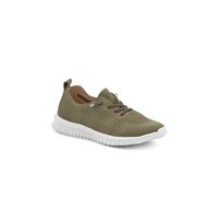 Pavers Women's Chunky-Soled Lace-Ups in Khaki | Size: 5 Pavers Khaki 5
