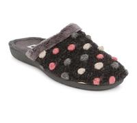 Pavers Womens Cushioned Mule Slippers Dark Grey Multi Size 7