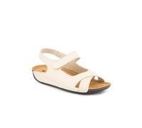 Pavers Women's Cushioned Touch-Fasten Sandals in Beige | Size: 7