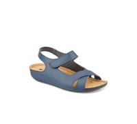 Pavers Women's Cushioned Touch-Fasten Sandals in Navy | Size: 5