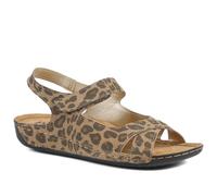 Pavers Womens Cushioned Touch-Fasten Sandals Leopard Size 5