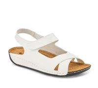 Pavers Womens Cushioned Touch-Fasten Sandals White Size 6