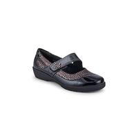 Pavers Cushioned Touch-Fastening Mary Janes - Black Multi Size 8