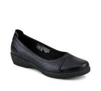 Pavers Womens Cushioned Wedge Heel Courts Black Size 4