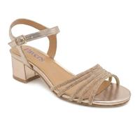 Pavers Women's Diamante Smart Strappy Sandals in Rose Gold | Size: 5 Pavers Rose Gold 5
