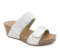 Pavers Women's Dual Adjustable Fasten Wedge Sandals in Metallics | Size: 9 Pavers Metallics 9