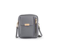 Pavers Women's Dual-Zip Mini Handbag in Grey