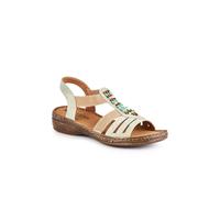Pavers Elasticated Strappy Sandals - Green Size 5