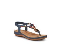Pavers Women's Elasticated Toe Post Sandals in Blue | Size: 4 Pavers Blue 4