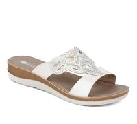 Pavers Embellished Mule Sandals - White Size 3