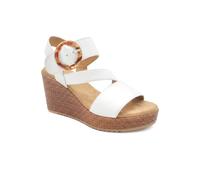 Pavers Women's Fashionable Woven Wedge Heel Sandals in White | Size: 7 Pavers White 7