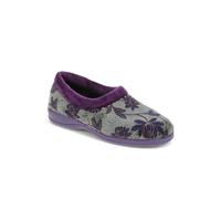 Pavers Women's Faux-Fur Full Slippers Flat in Purple | Size: 8