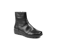 Pavers Women's Faux Leather Casual Zip Up Ankle Boots in Black | Size: 8 Pavers Black 8