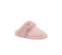 Pavers Women's Fur Lined Warm Mule Slippers in Pink | Size: 5