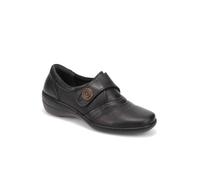 Pavers Women's Handmade Leather Shoe with One Touch Strap in Black | Size: 7 Pavers Black 7