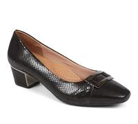 Pavers Womens Heeled Court Shoe | All Year Round | Pumps Shoe | Slip On | Lightweight