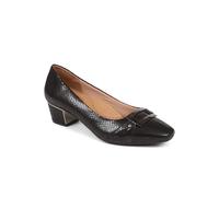 Pavers Women's Heeled Court Shoe in Black | Size: 5