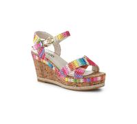 Pavers Women's High Wedge Buckled Sandals | Size: 4 Pavers Multicolor 4
