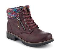 Pavers Womens Knitted Cuff Ankle Boots | Autumn Winter Collection | Boot | Block