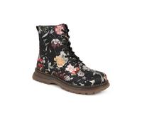 Pavers Women's Lace-Up Floral Boots in Black | Size: 7 Pavers Black 7