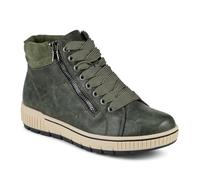 Pavers Womens Lace Up Trainers With Side Zip Khaki Size 7