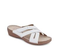 Pavers Womens Leather Adjustable Mules | Spring Summer Collection | Mules Sandal | Pull On