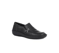 Pavers Women's Leather Slip On Shoes in Black | Size: 7 Pavers Black 7