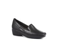 Pavers Women's Leather Slip On Shoes in Black | Size: 7 Pavers Black 7