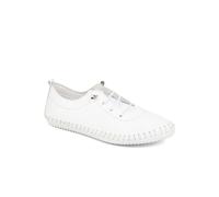 Leather Slip-On Trainers - White Size 6