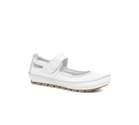 Leather Touch Fastening Mary Janes - White Size 7