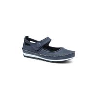 Pavers Women's Leather Touch Fastening Mary Janes Shoe in Navy | Size: 7