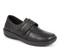 Pavers Womens Leather Touch-Fastening Shoes Black Size 4