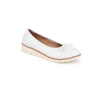 Pavers Women's Lightweight Ballet Pumps in White | Size: 6 Pavers White 6