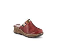 Pavers Women's Lightweight Knitted Cuff Clogs in Burgundy | Size: 8 Pavers Burgundy 8