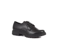 Pavers Ladies Lace Up Shoes - Wider Fit - Lightweight Cleated Sole - Cushioned Insole with Breathable Lining - Perfect for Casual Wear - Size 3/36 Black
