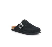 Pavers Women's Lightweight Leather Clogs in Black | Size: 8 Pavers Black 8