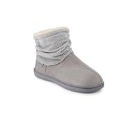 Pavers Lightweight Memory Foam Slipper Boots - Grey Size 5