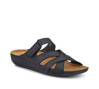 Pavers Womens Lightweight Touch Fasten Mules Black Size 5