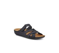 Pavers Lightweight Touch Fasten Mules - Black Size 4